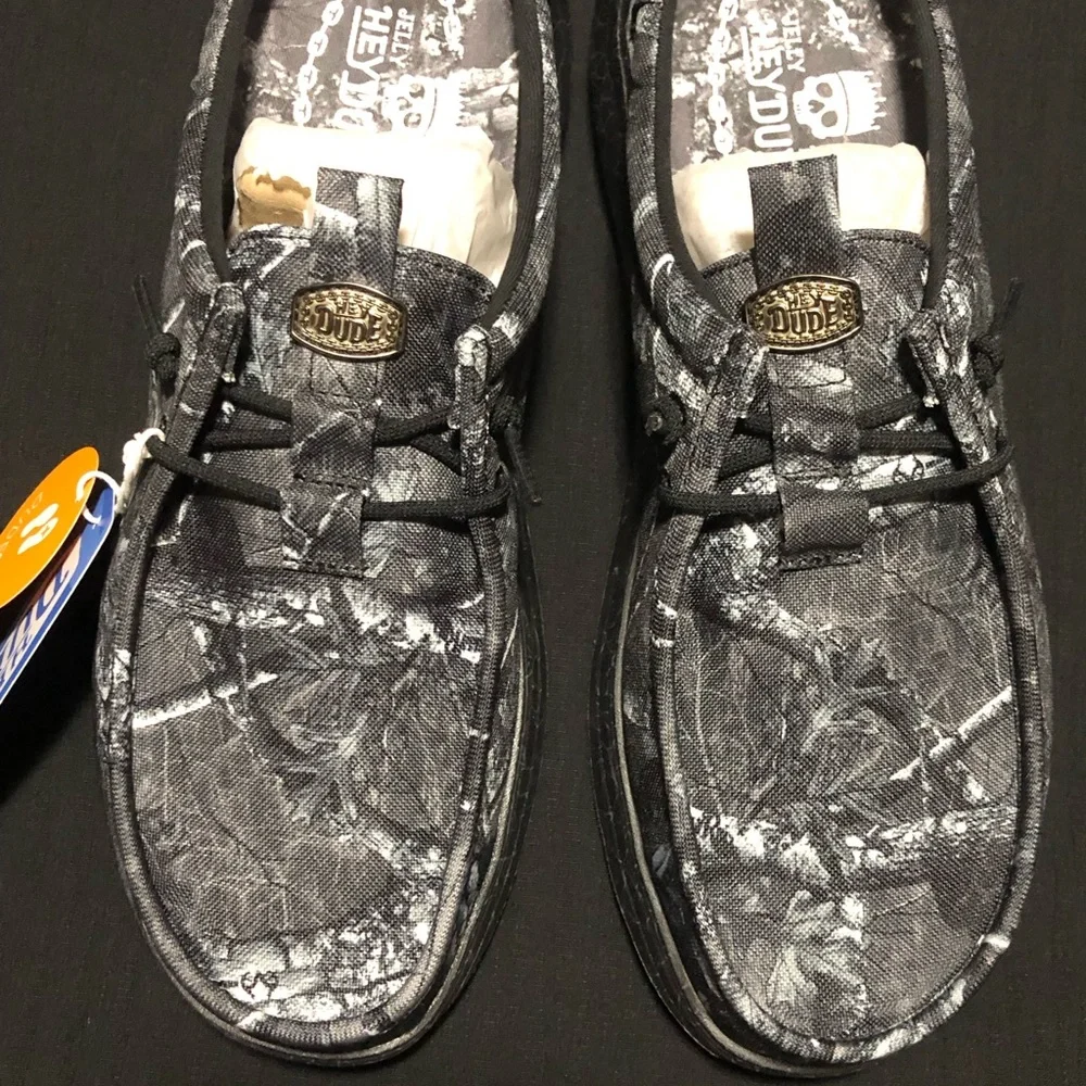 Hey Dude Men's Jelly Roll Wally Comf Slip, Size 9, 45751-0DQ, Black/Camo